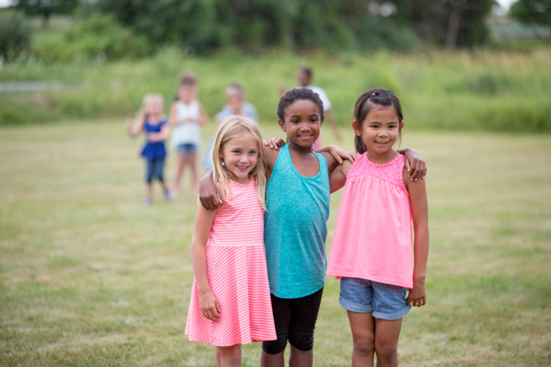 Three children