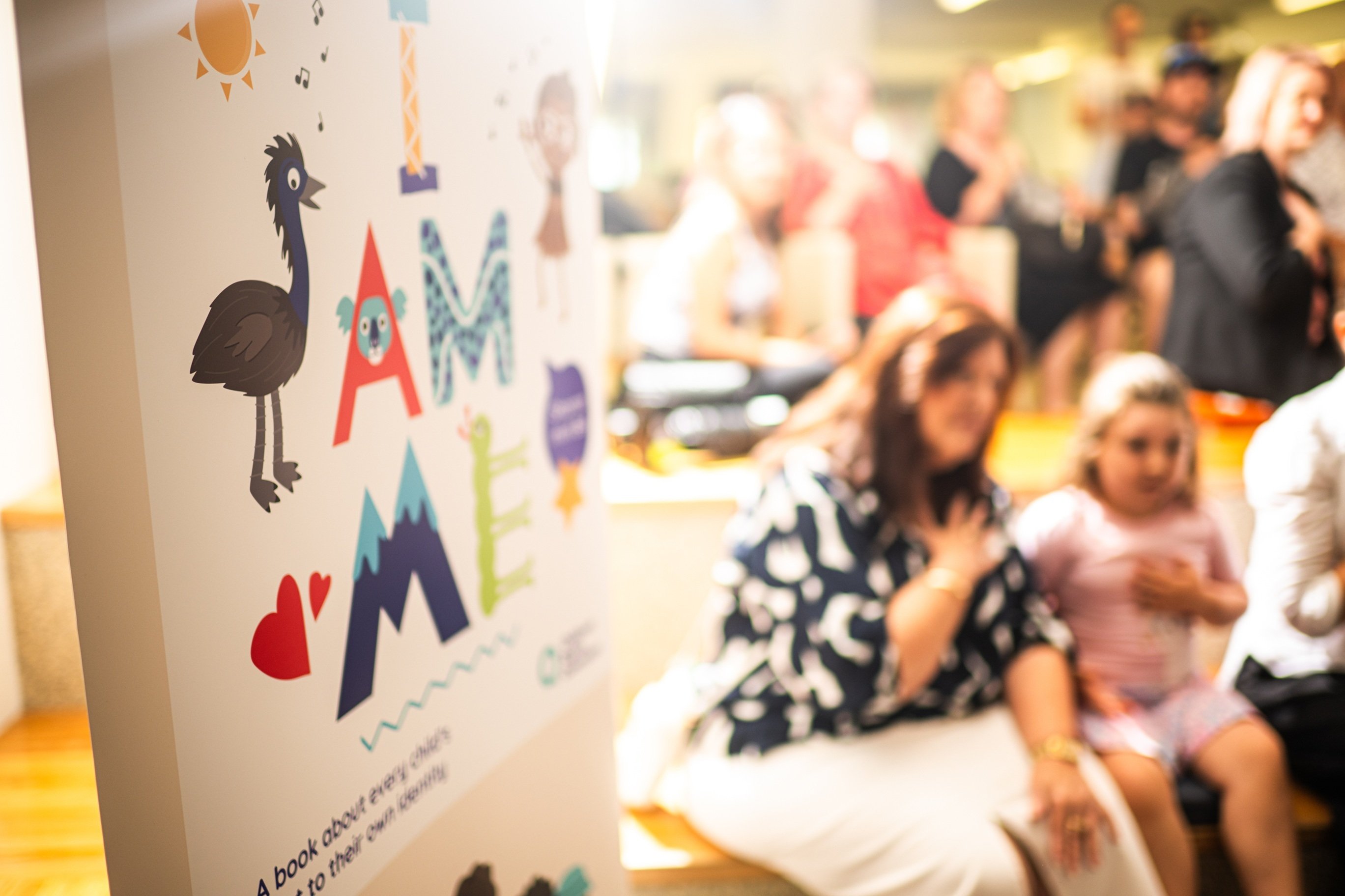 I Am Me Banner with child and parent