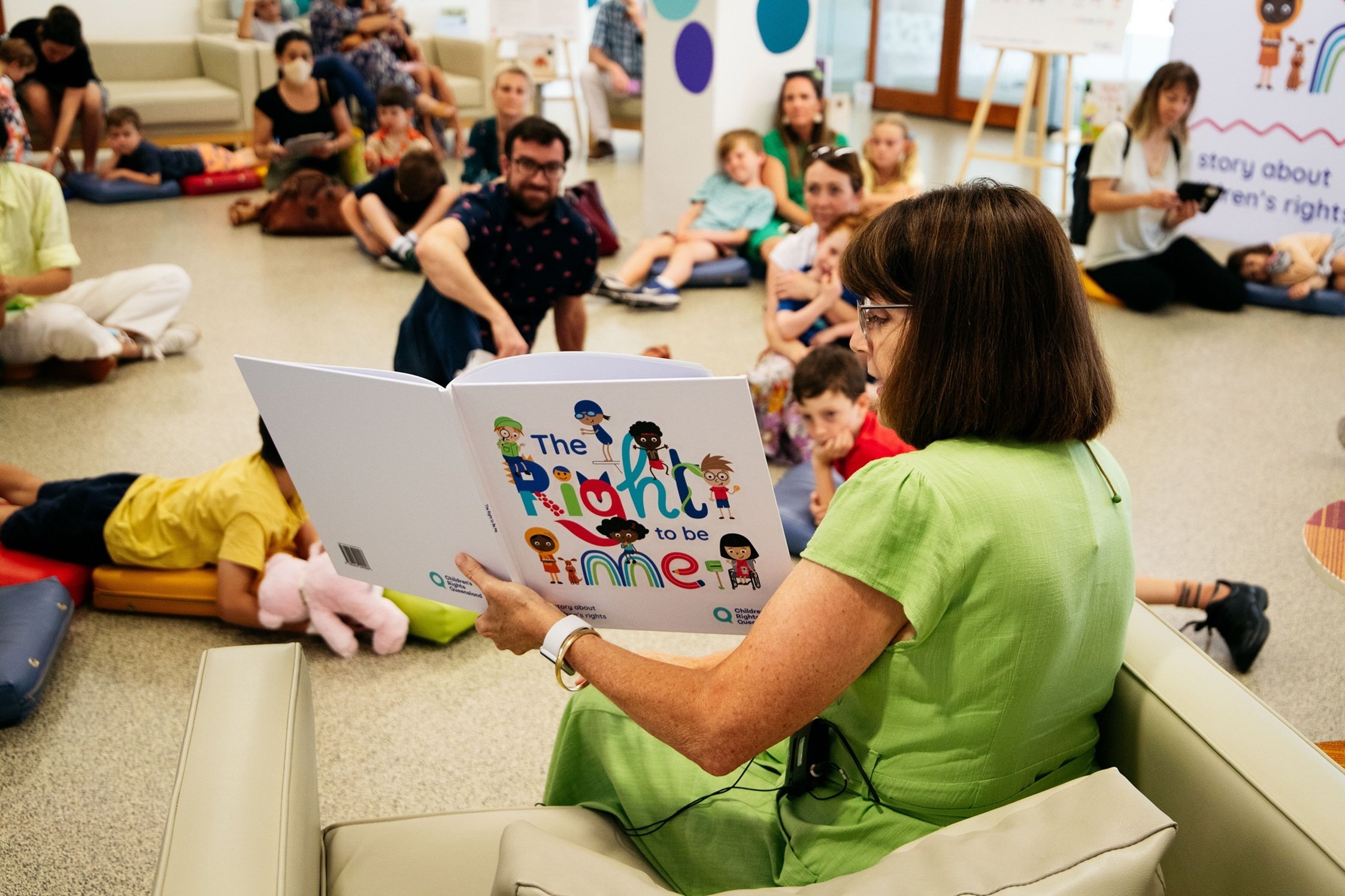 Allison Paterson reading a book